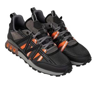 Cruyff Mens Fearia Suede Hex-Tech Sneakers / Black/Orange